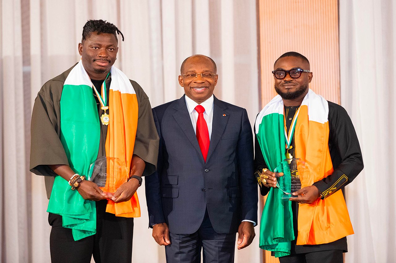 ABOUDIA ET PRINCE EDJA rejoignent le cercle prestigieux des Ambassadeurs du Tourisme et des Loisirs de Côte d’Ivoire